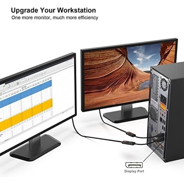 DisplayPort to HDMI, Benfei Gold-Plated DP Display Port to HDMI Adapter - Image 7