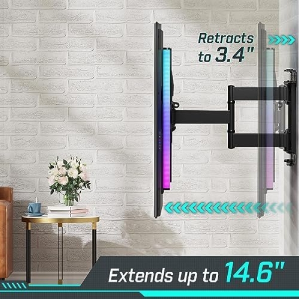 Greenstell TV Mount with LED Lights, TV Wall Mount for 47-84 Inch TVs, Full - Image 4