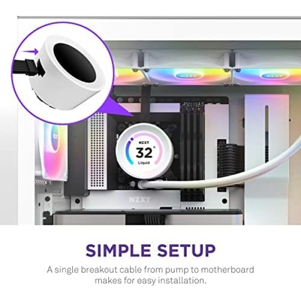 NZXT Kraken Elite RGB 360 - RL-KR36E-W1 - 360mm AIO CPU Liquid Cooler - Image 6