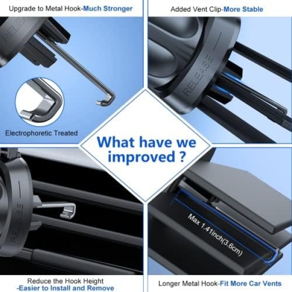 Miracase Upgraded-2nd Generation Universal Phone Holder for Car, Air Vent Car - Image 7