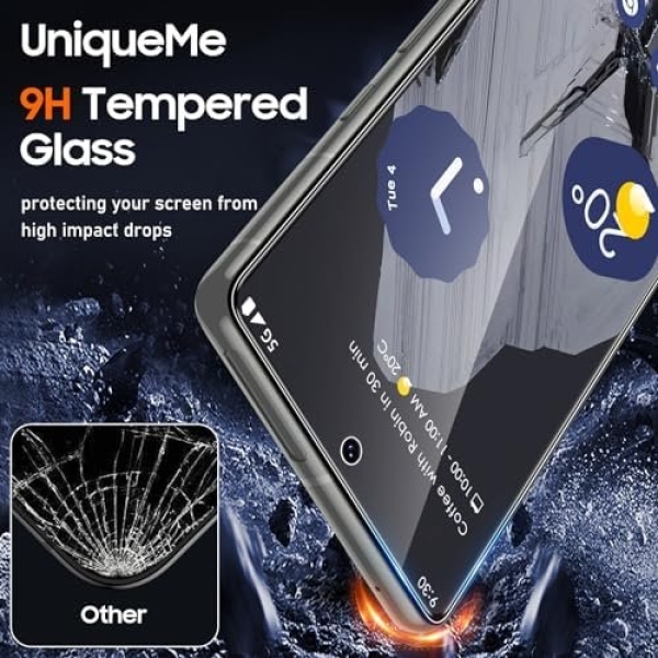UniqueMe for Google Pixel 8 Screen Protector, [Compatible Fingerprint Unlock] - Image 4