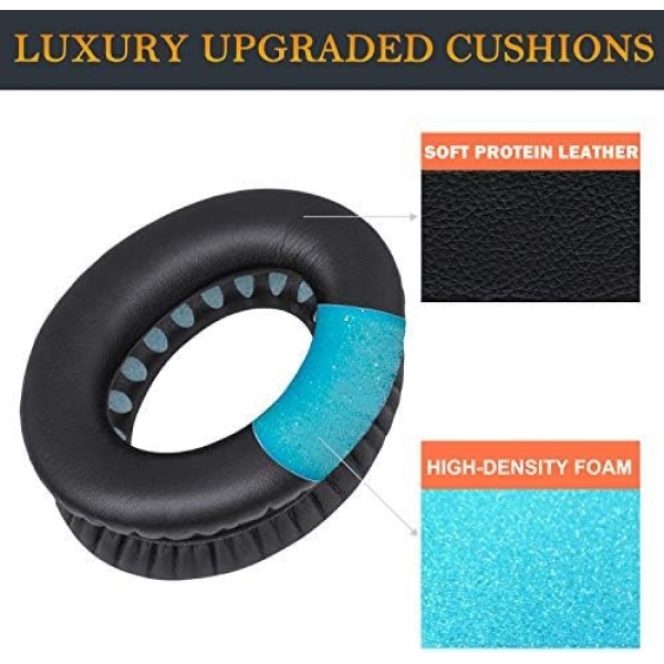 SoloWIT Replacement Earpads Cushions for Bose QuietComfort 35 (QC35) & Quiet - Image 3