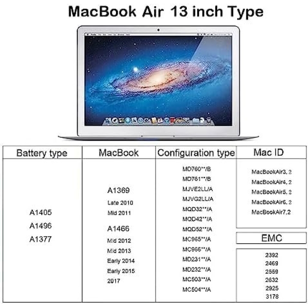 XINGLT Replacement Laptop Battery for Apple MacBook Air 13 inch A1466 - Image 7