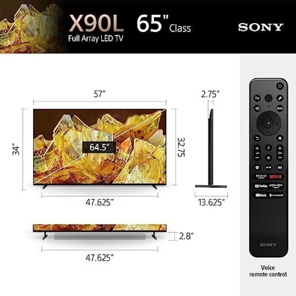 Sony 65 inch X90L Full Array LED 4K Ultra HD Smart Google TV - Image 4