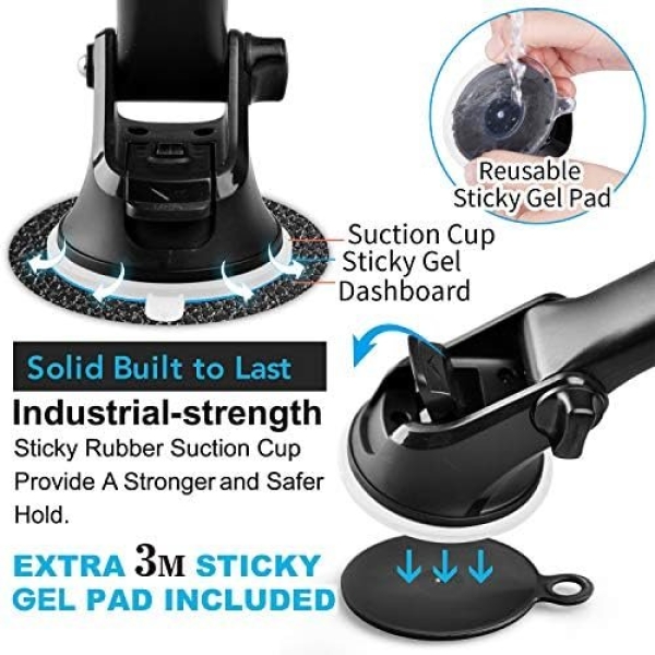APPS2Car Magnetic Phone Car Mount, Universal Dashboard Windshield - Image 4