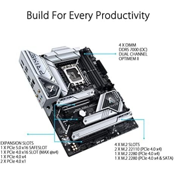 ASUS Prime Z790-A WiFi 6E LGA 1700(Intel®13th&12th) ATX Motherboard - Image 2