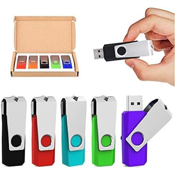 Aiibe 5 Pack 64 GB Flash Drive 64GB USB Flash Drive Thumb Drive 64 GB USB 2.0 - Image 7