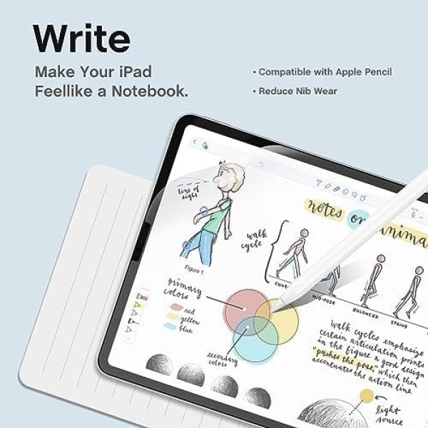 MOBDIK [2 PACK] Paperfeel Screen Protector Compatible with iPad Pro 11 - Image 3