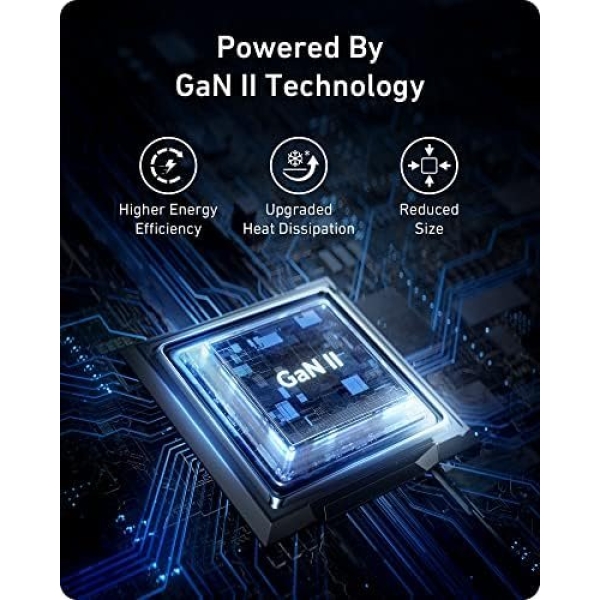 Anker USB C Charger (GaN II 100W), 3 Port Fast Compact Wall Charger for MacBook - Image 4