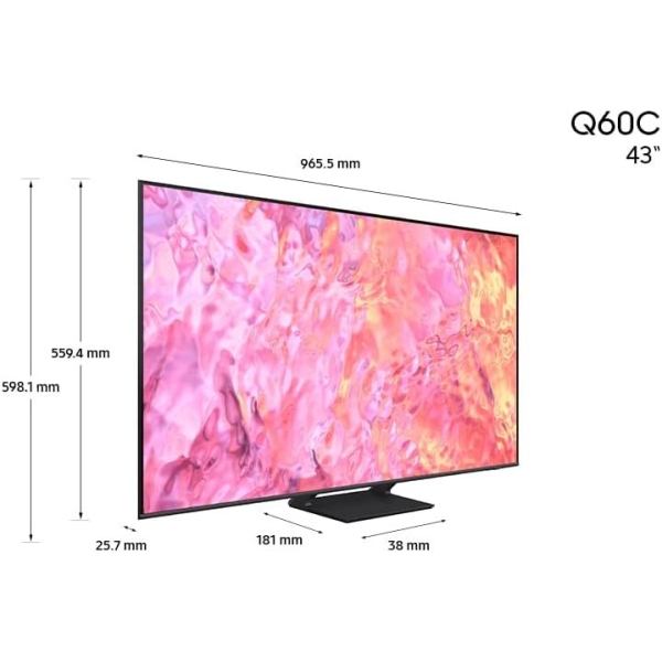SAMSUNG 43-Inch Class QLED 4K Q60C Series Quantum HDR, Object Tracking Sound - Image 6
