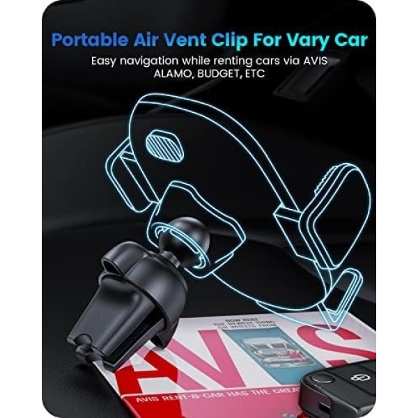 OQTIQ 3-in-1 Suction Cup Phone Holder for Windshield/Dashboard/Air Vent - Image 4