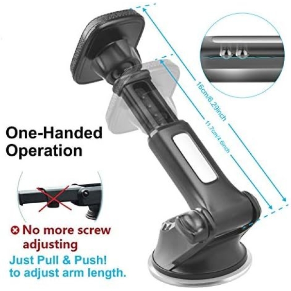 APPS2Car Magnetic Phone Car Mount, Universal Dashboard Windshield - Image 5