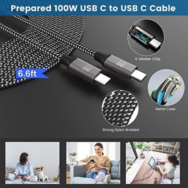 45W Super Fast Charger Type C, [2 PACK] 45 Watt USB-C PD/PPS Wall Charging Block - Image 6