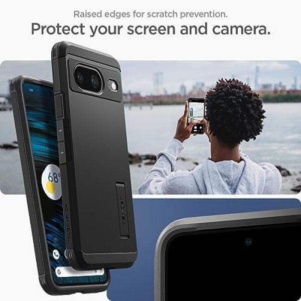 Spigen Tough Armor Designed for Pixel 8 Case (2023) - Black - Image 4