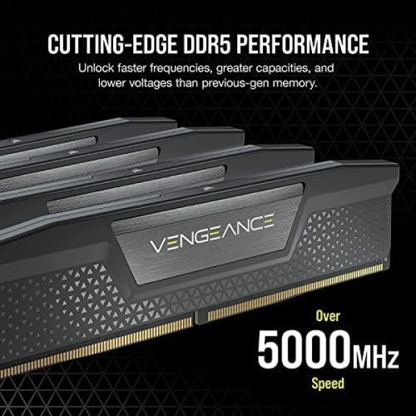 CORSAIR VENGEANCE DDR5 RAM 64GB (2x32GB) 5200MHz CL40 Intel XMP iCUE Compatible - Image 3