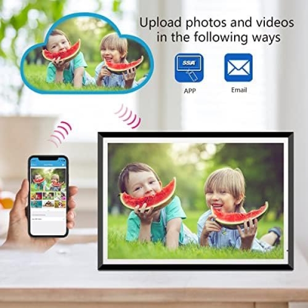 32GB 13.5 Inch Wi-Fi Digital Picture Frame with 3K IPS LCD Touch Screen - Image 3