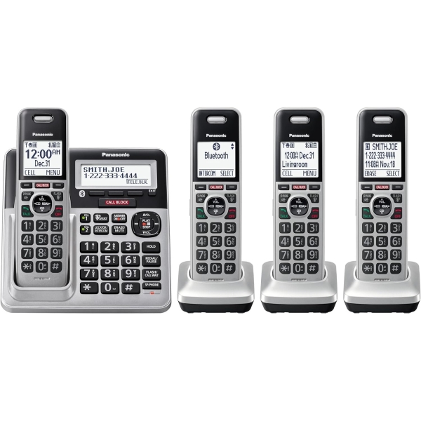 Panasonic KX-TG994 DECT 6.0 Bluetooth 4-Handset Phone Bundle - Image 4
