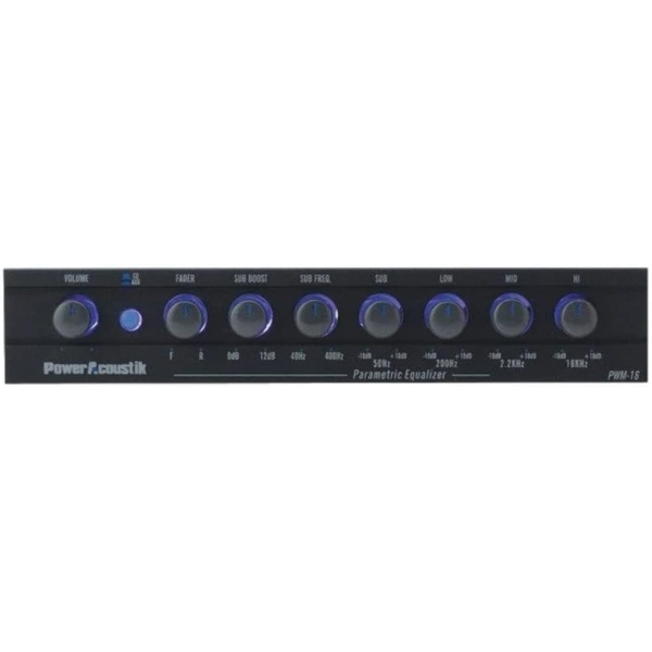 Power Acoustik PWM-16 Pre-Amp Equalizer, Standard Packaging