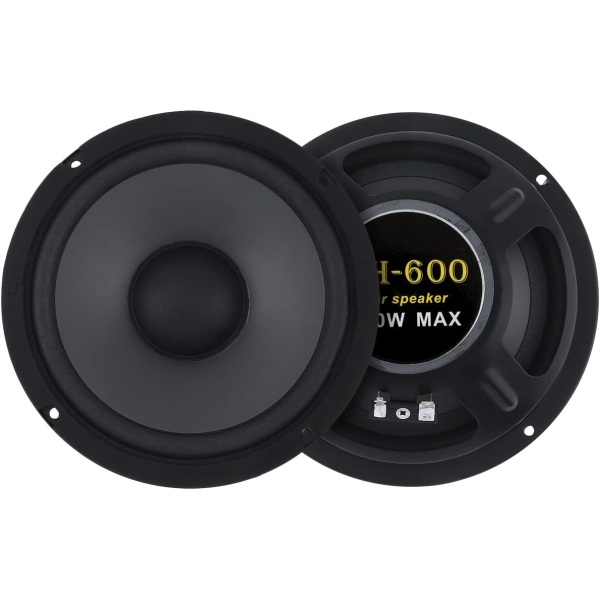 2 Pieces Car Audio Loudspeakers, 6.5 Inch 600W 2-Way Car HiFi Coaxial Speaker