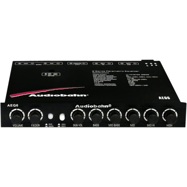 Audiobahn Parametric Equalizer 5 Bands Aeq6