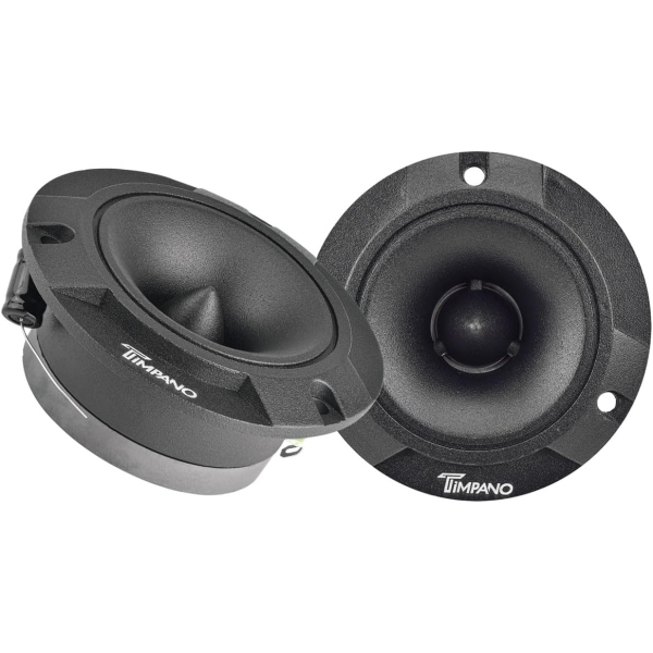 Timpano TPT-ST2 Black Slim Super Tweeter, 600 Watts 4 Ohm, 105 dB, 1 in Voice