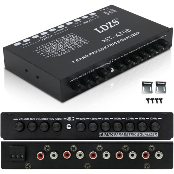 Professional 7 Band Car Equalizer Multifunctional Car Audio EQ Tuning Crossover - Image 4