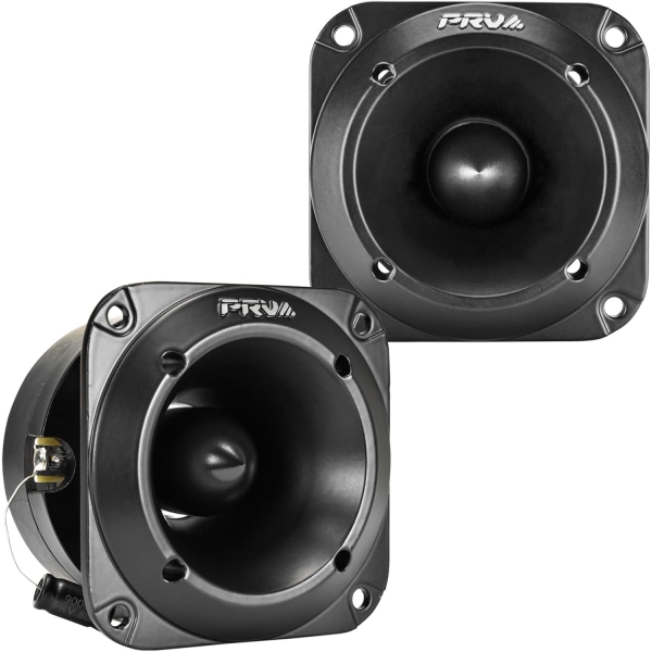 PRV AUDIO Car Audio Tweeters 240 Watts Bundle TW350Ti v2 Titanium Bullet 3x3 PRO