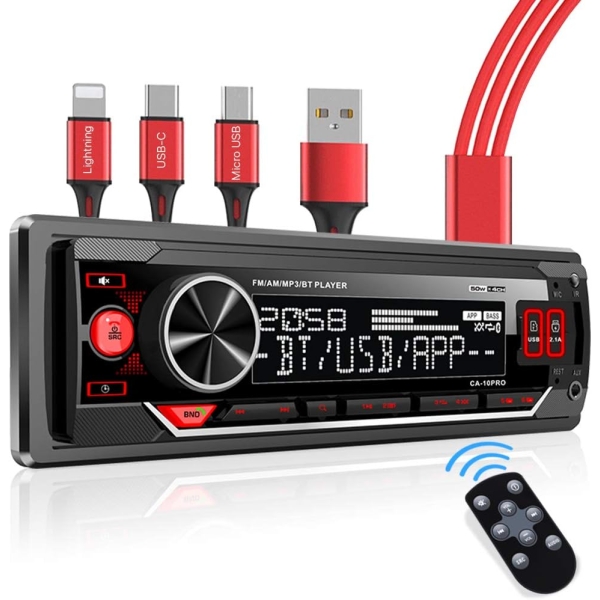Single Din Bluetooth Car Stereo: Mechless Multimedia Digital Car Audio