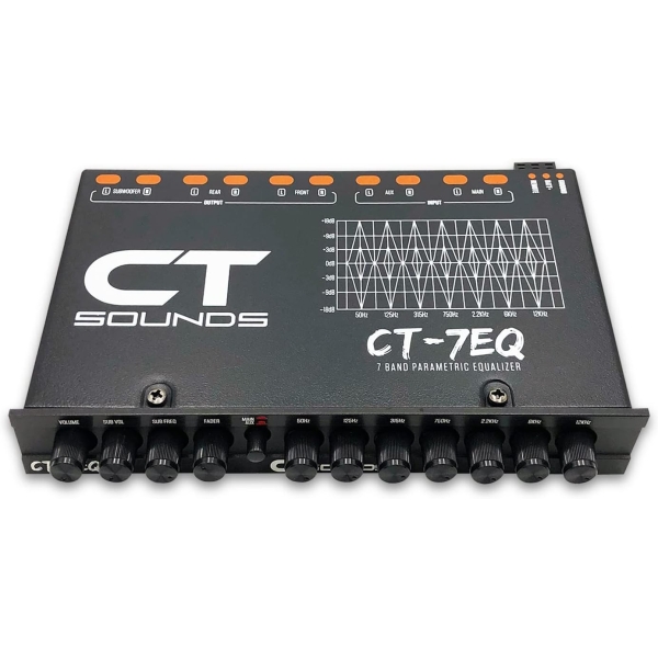 CT Sounds CT-7EQ 7 Band 1/2 Din Parametric Car Audio Equalizer - Image 2