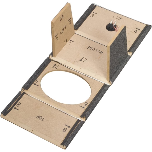 Scosche SE69KT 6x9 Single Car Speaker Enclosure with Gray Carpet, Assembly - Image 8