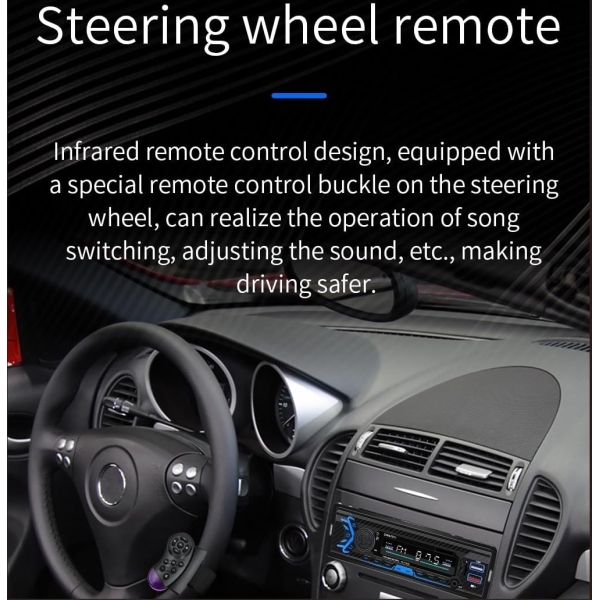 Single Din Car Radio with Bluetooth,7 inch Car Stereo MP3 Player,Dual USB - Image 9