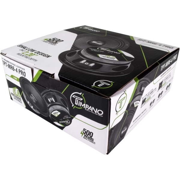 Timpano 6.5 Inch Shallow Midrange Speaker 500 Watts Max Power TPT-MR6-4 PRO - Image 7