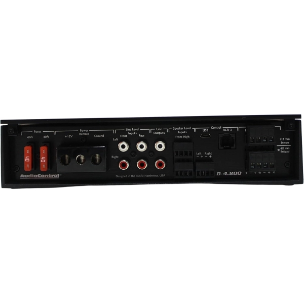 AudioControl D-4.800 4/3/2 Channel High Power 800 Watts Car Audio Amplifier - Image 3