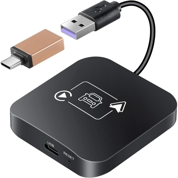Car Play Wireless Adapter 2 IN 1 Carplay Adapter Plug&Play USB Converter Carplay