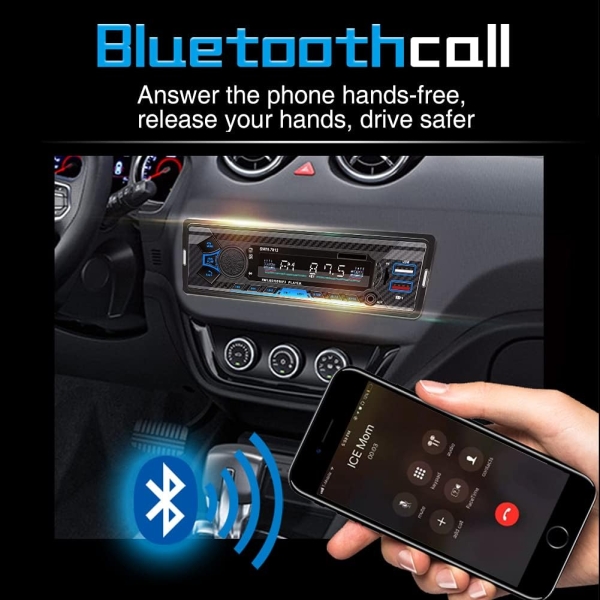 Bluetooth Single din car Stereo System for car, 7 inch Universal car Radio - Image 5