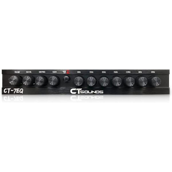 CT Sounds CT-7EQ 7 Band 1/2 Din Parametric Car Audio Equalizer - Image 3