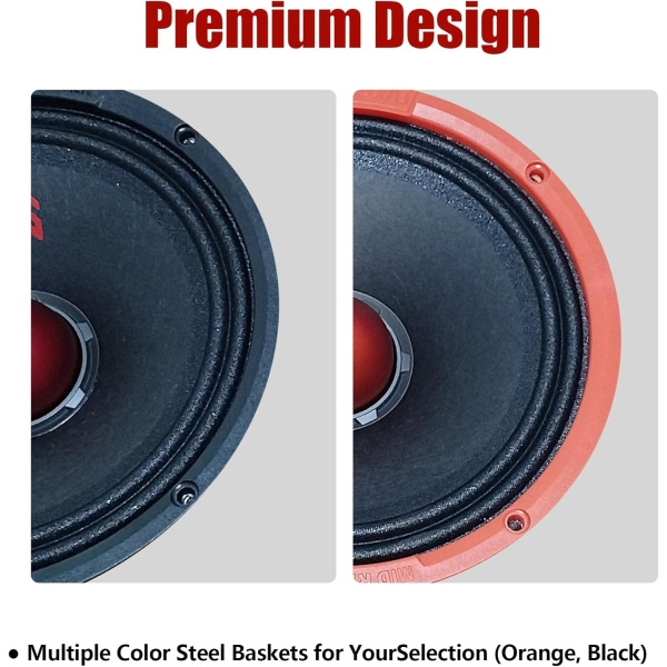 H YANKA BATVOX 6.5 Inch Midrange Speakers Car Audio, 200 Watts 4 Ohms Door - Image 3