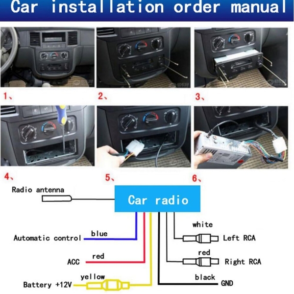 Universal 1 Din 12V in-Dash Car Radio Audio Player Built-in 2 Speaker Stereo FM - Image 6