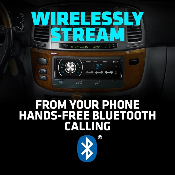 Sound Storm Laboratories ML41B Car Audio Stereo - Single Din, Bluetooth, No CD - Image 5