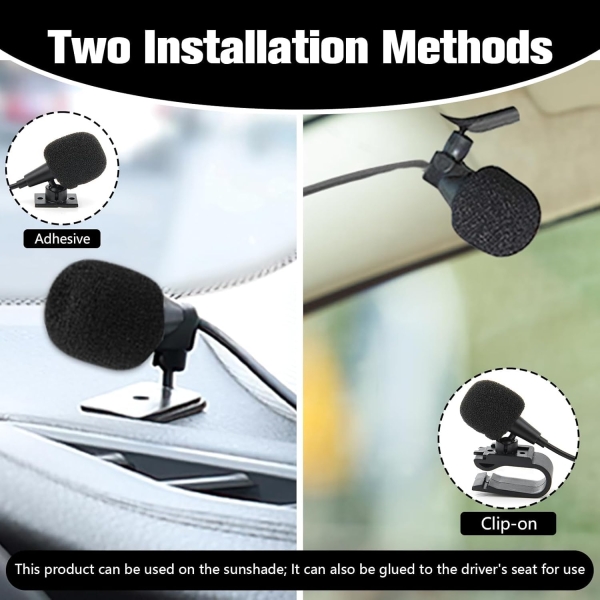 Microphone,Car Microphone 3.5mm Microphone External Mic Car Radio Microphone - Image 4