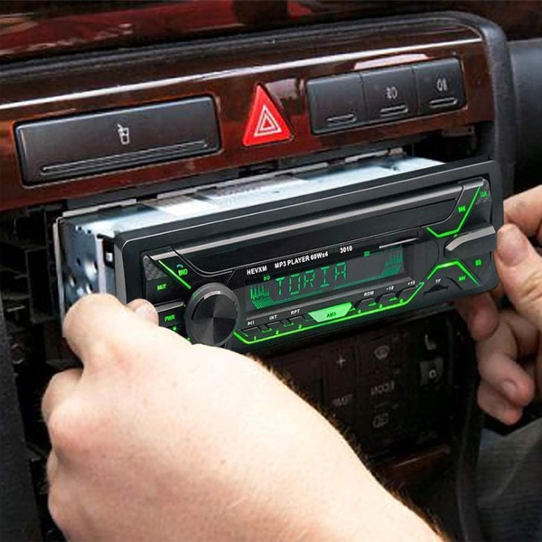 Aigoss Car Stereo with Bluetooth, Single Din Radio FM Media Player USB/TF/SD/AUX - Image 6