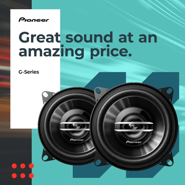 Pioneer TS-G1020S Car Speakers (Pair) - 4" 2-Way Car Coaxial Speakers, 210 Watts - Image 2