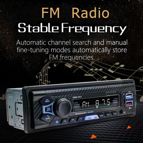 Bluetooth Single din car Stereo System for car, 7 inch Universal car Radio - Image 3