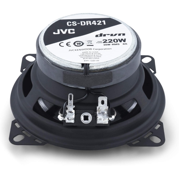 JVC CS-DR421 4" Inch Car Speakers, 220 Watts of Power, 110 Watts Each, 2-Way - Image 3