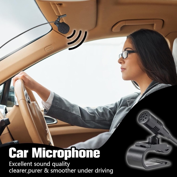 Microphone,Car Microphone 3.5mm Microphone External Mic Car Radio Microphone - Image 6