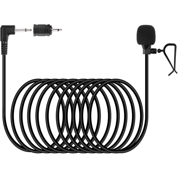 weishan 3.5mm Car Microphone 16ft External Assembly Mic Replacement
