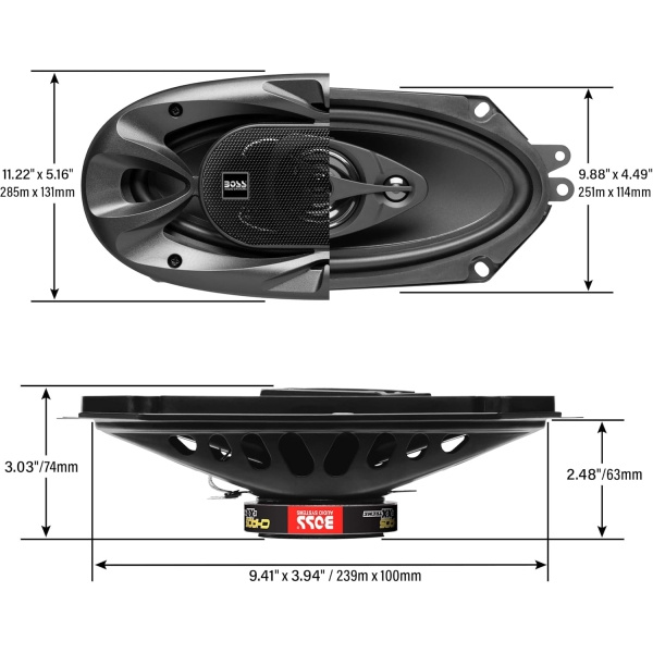 BOSS Audio Systems CH4330B Chaos Exxtreme Series 4 x 10 Inch Car Stereo Door - Image 4