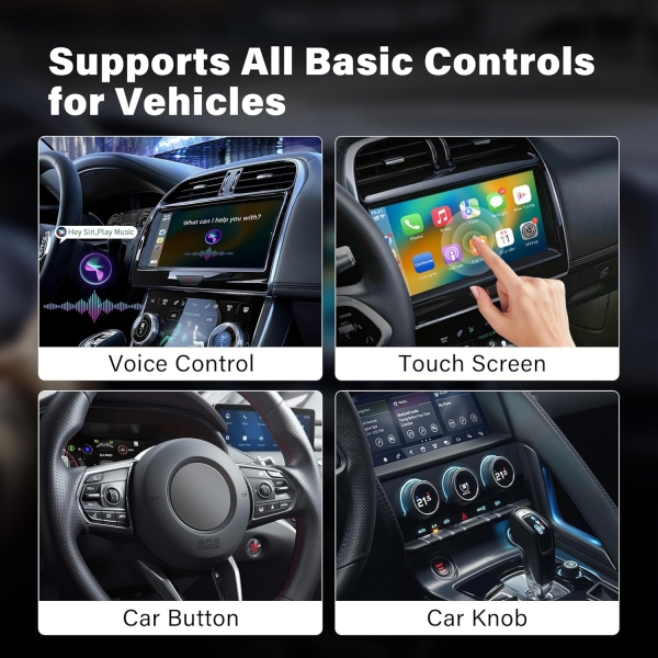 Car Play Wireless Adapter 2 IN 1 Carplay Adapter Plug&Play USB Converter Carplay - Image 5