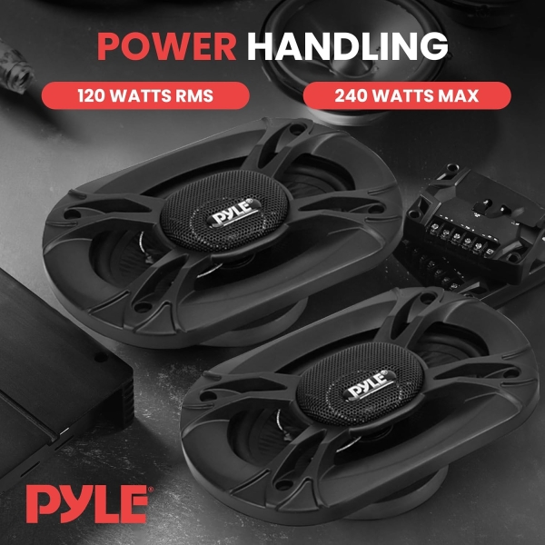 Pyle 3-Way Universal Car Stereo Speakers - 300W 4" x 6" Triaxial Loud Pro Audio - Image 5