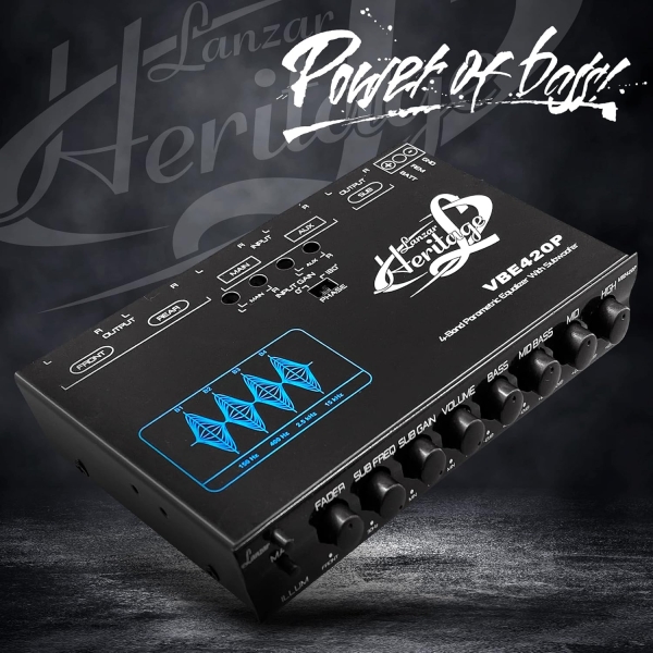 Lanzar Parametric Equalizer with Subwoofer - 9 Volt RMS Pre-Amp Output - Image 5